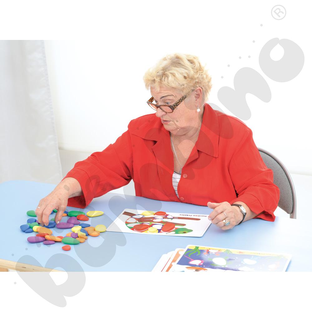 Tęczowe kamyczki do zabaw kreatywnych