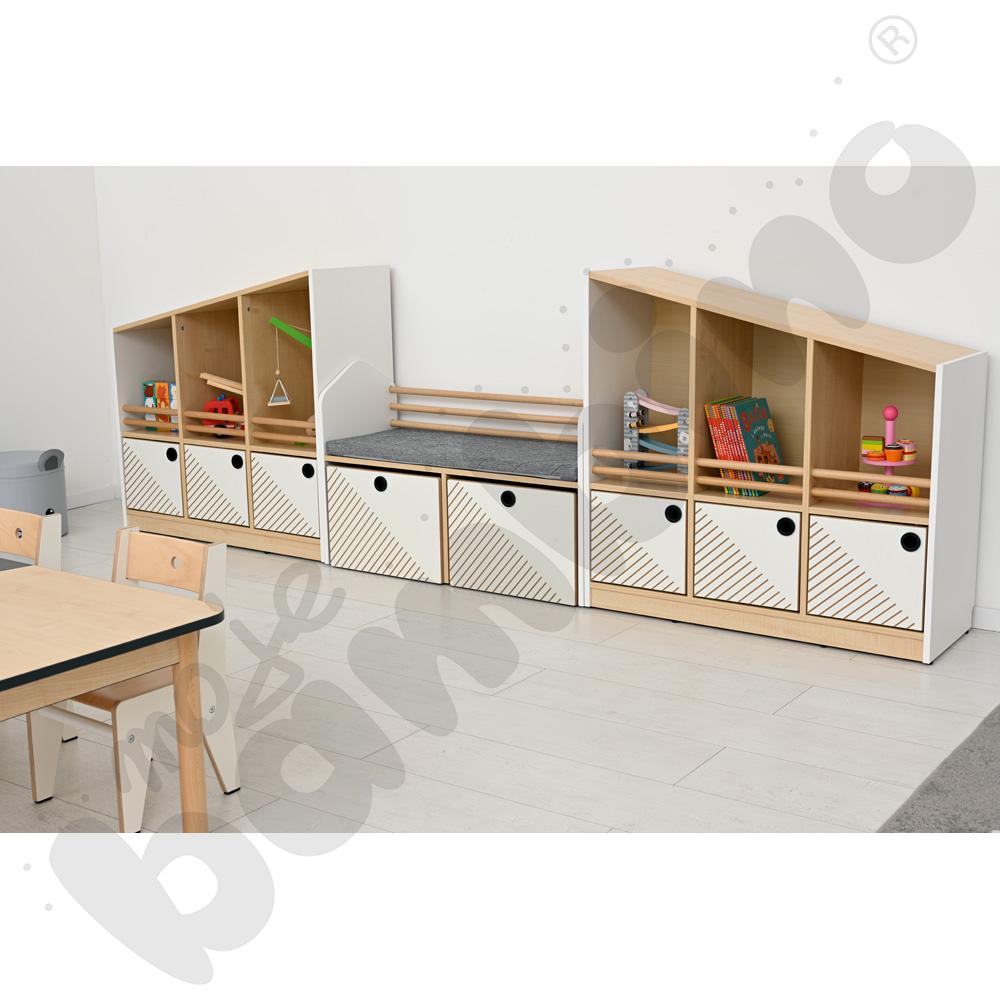 Szafka niska FLO lewa biała