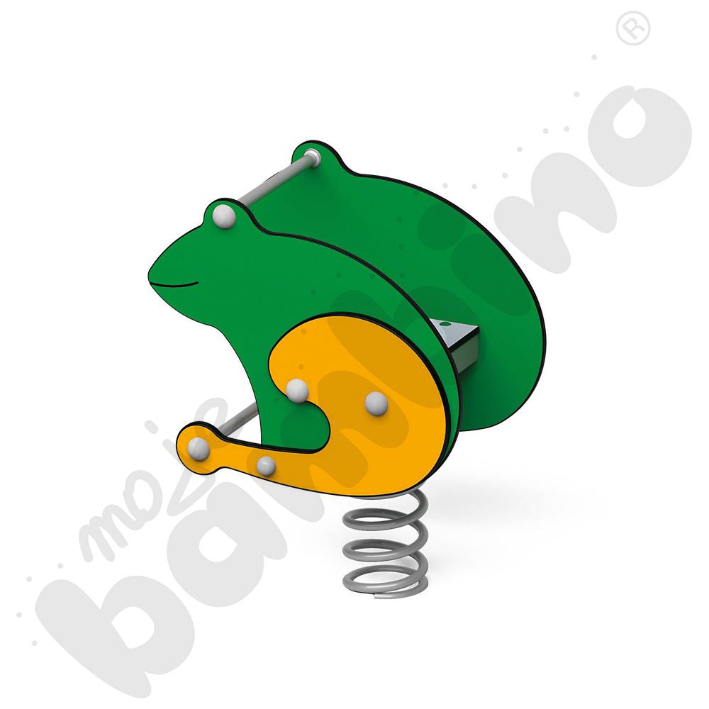 Sprężynowiec Żaba na podstawie betonowej