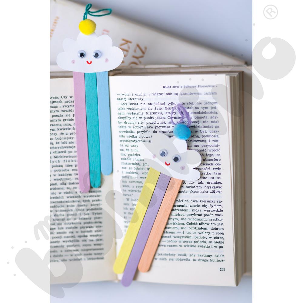 Patyczki drewniane - pastelowe