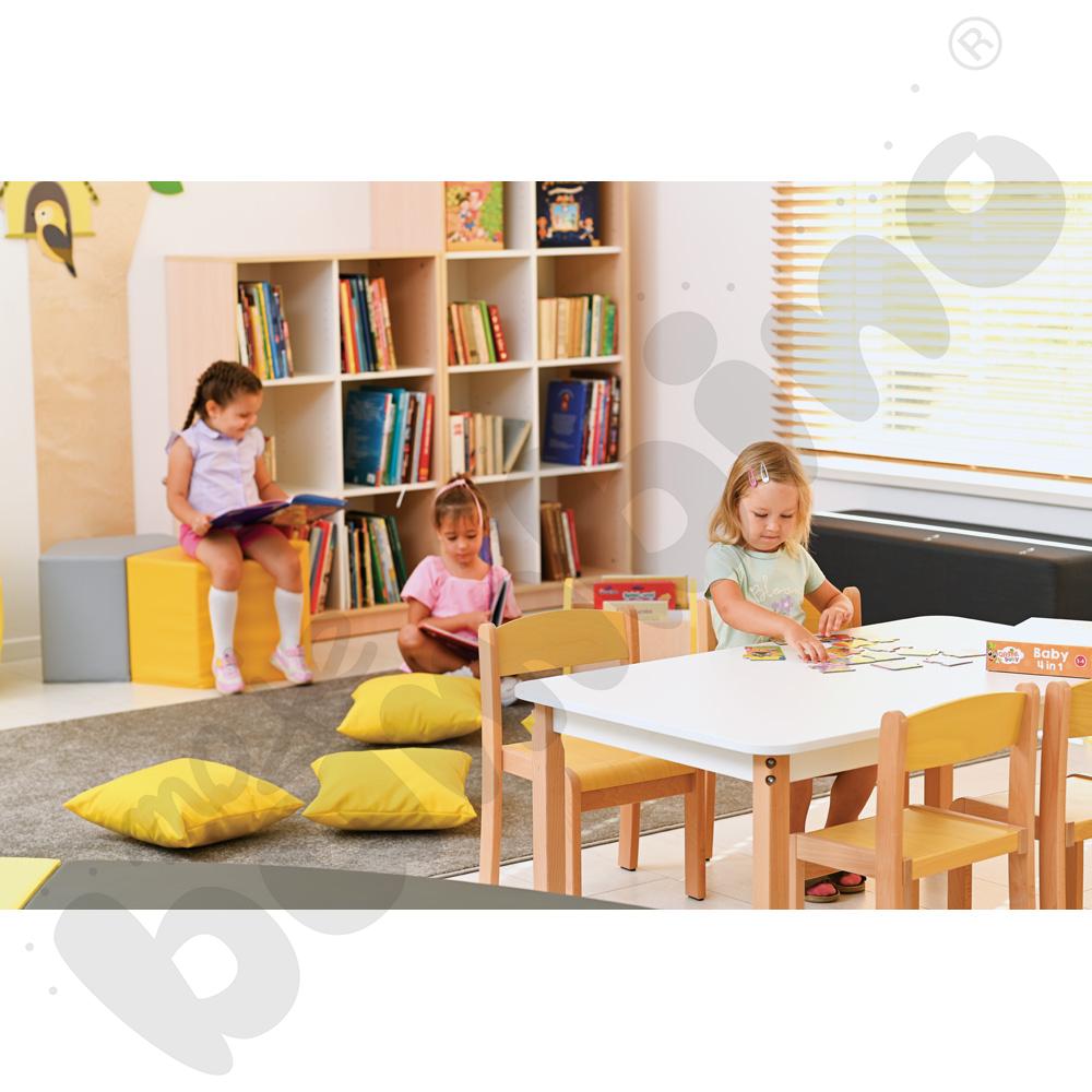 Blat prostokątny biały