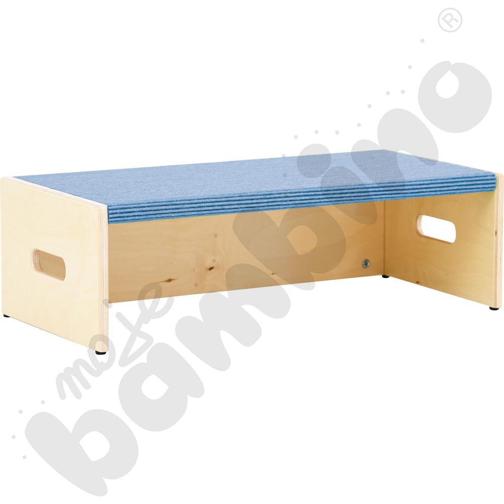 Podest prostokąt z wnęką, wys. 20 cm - jasnoniebieski