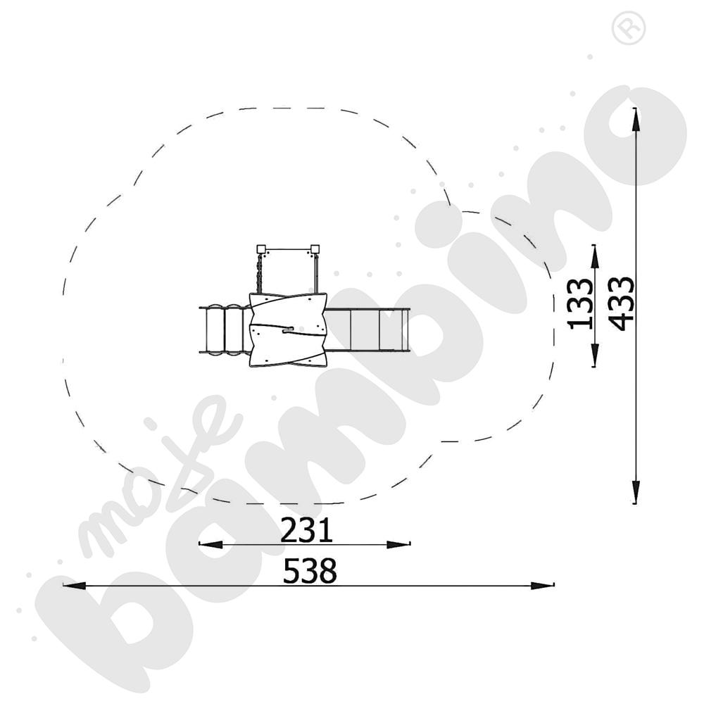 Zestaw Urbi 2, słupy metalowe B
