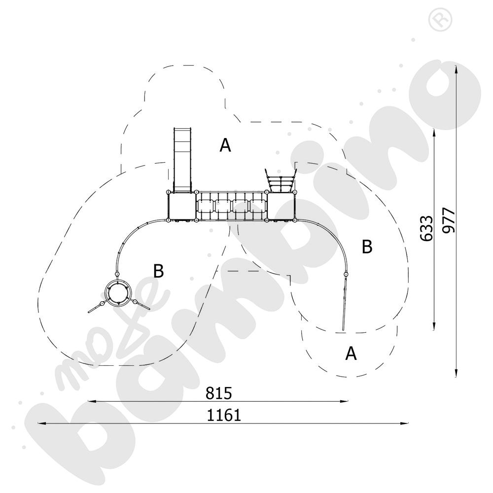 Orbis - zestaw 11319, drewniane słupy