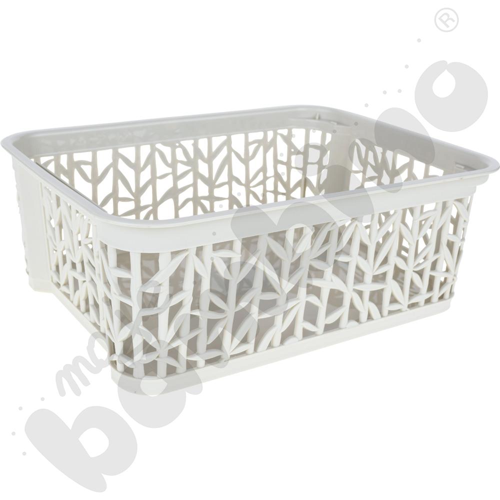 Koszyk Bamboo wys. 8,5 cm biały