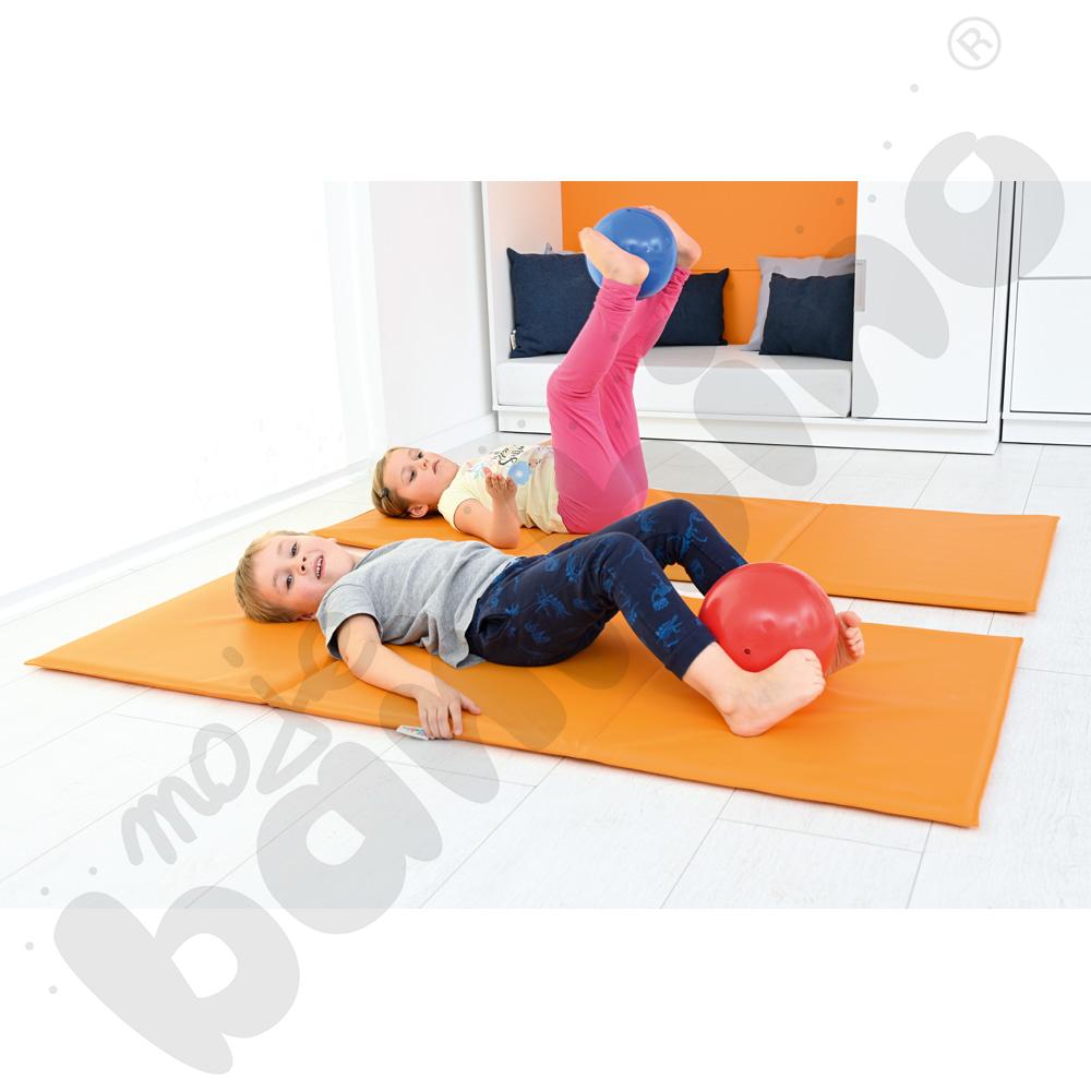 Materac gimnastyczny pomarańczowy - mata - MED