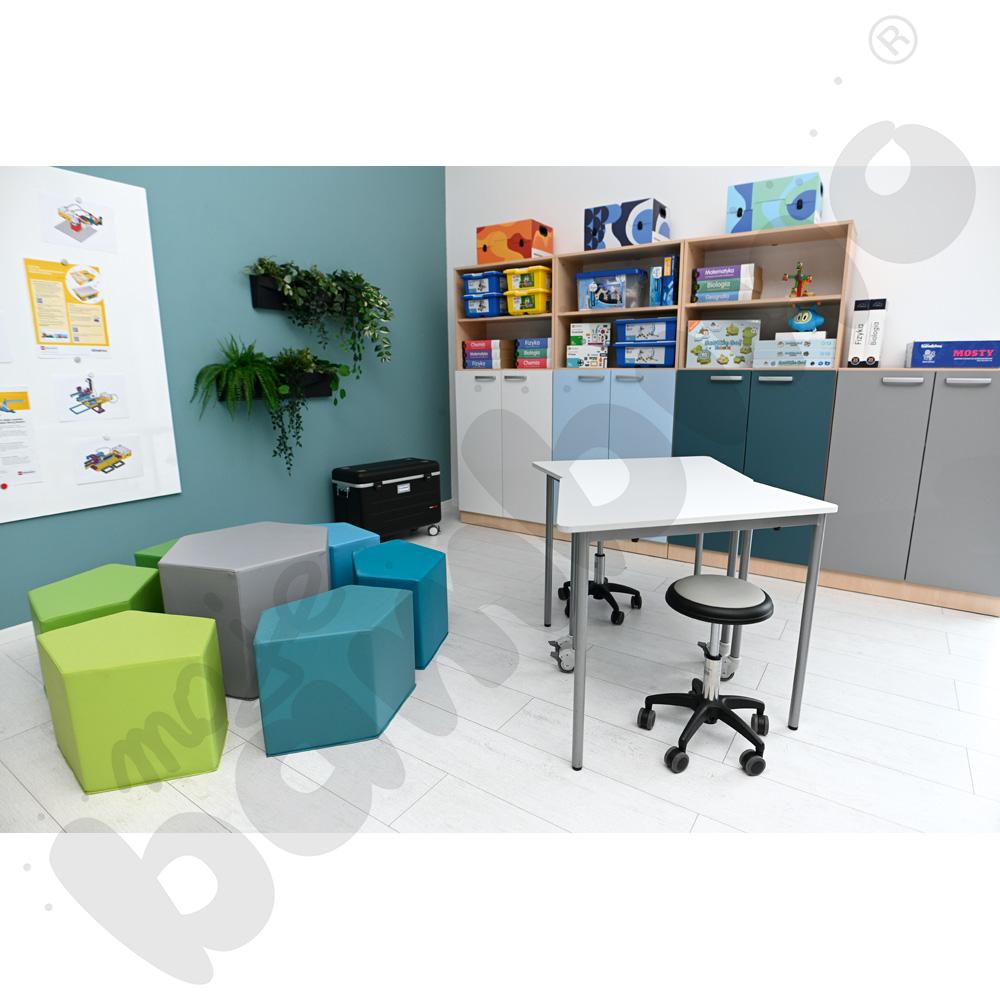 Donice modułowe ścienne podłużne - antracytowe