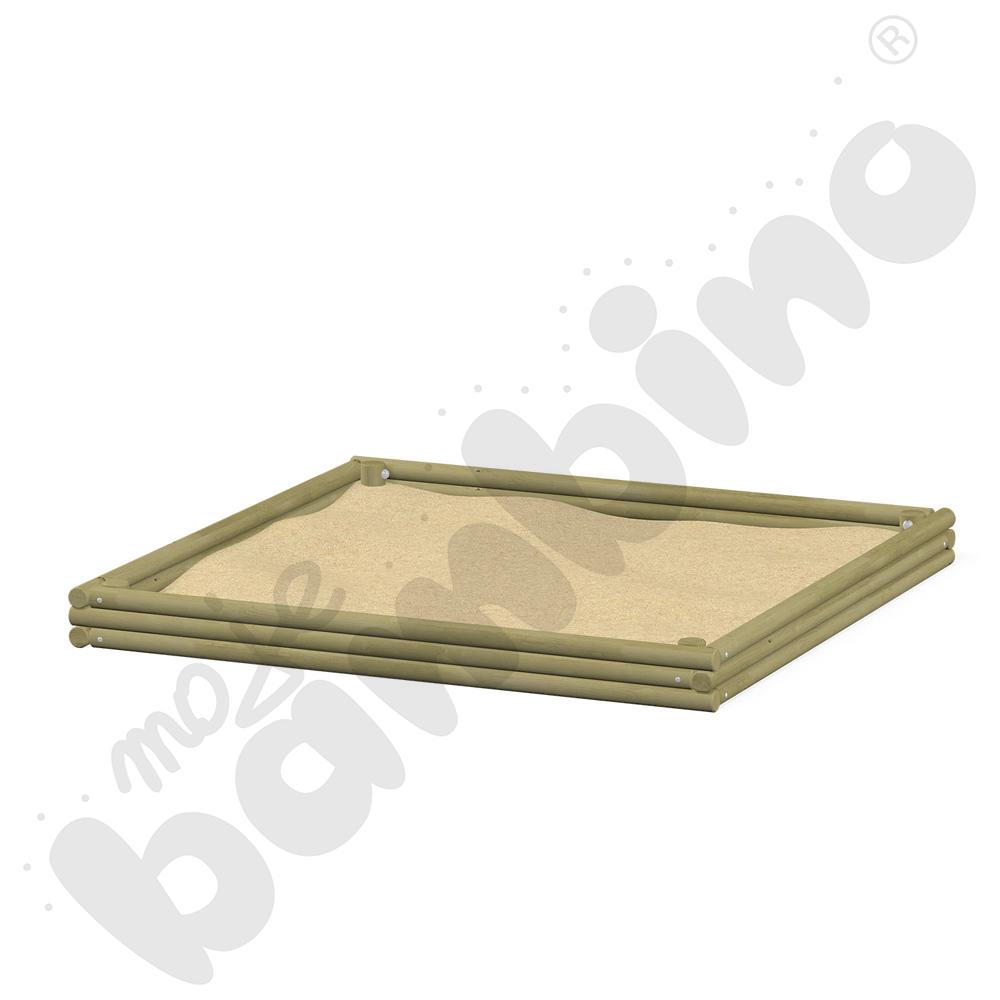 Piaskownica z bali 3 x 3