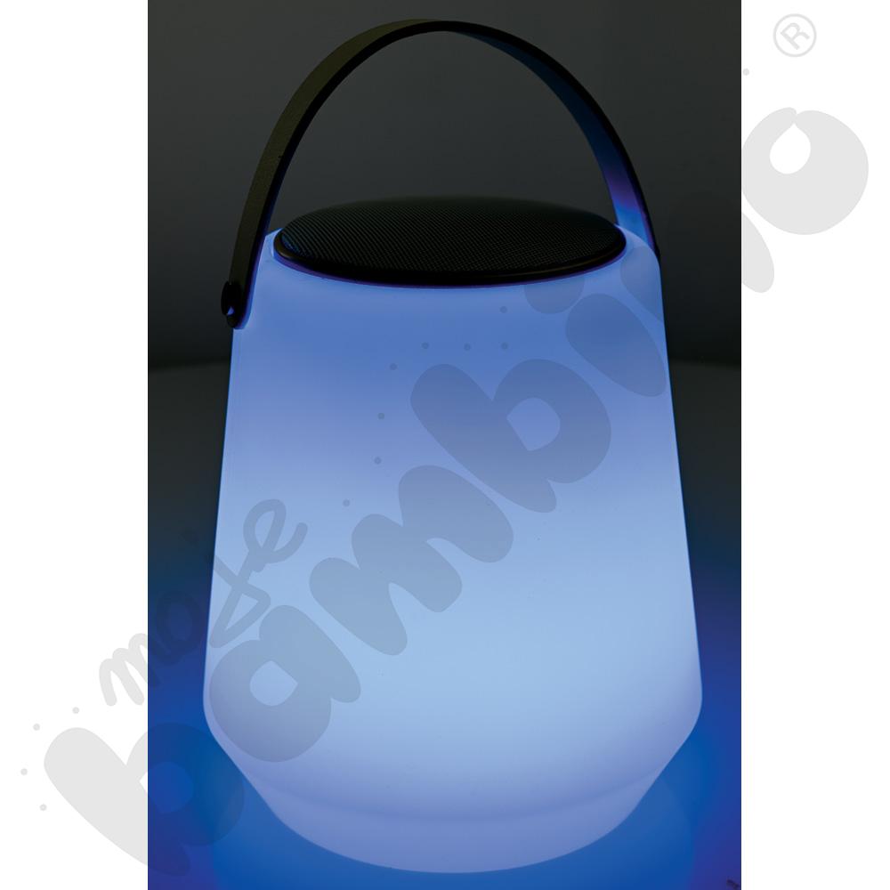Lampa LED z głośnikiem przenośna 