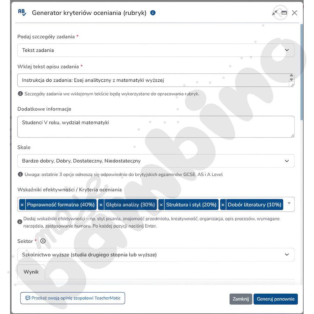 Platforma edukacyjna TeacherMatic - Max (20 nauczycieli, 24 miesiące)