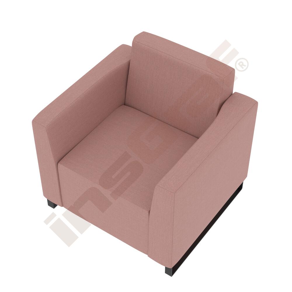 Křeslo Universum výška 82 cm, nízké bočnice, látka KG16