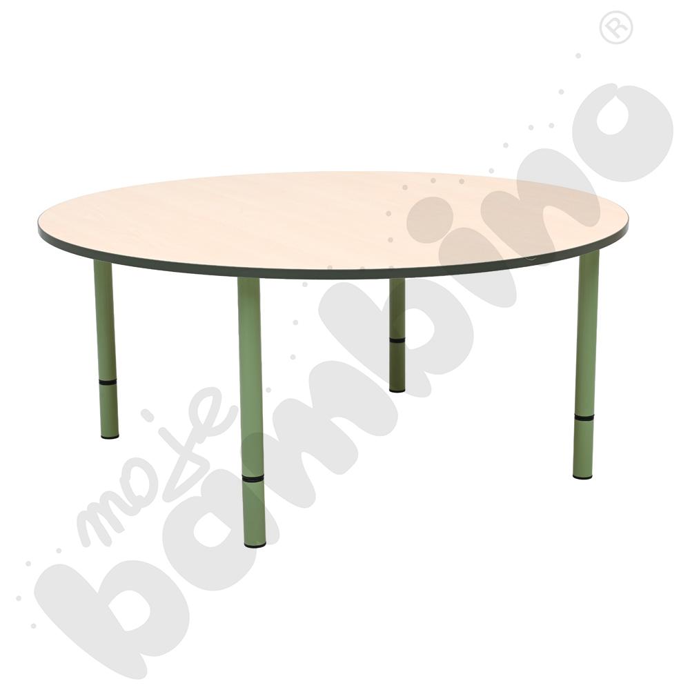 Blat Quadro klon jasny okrągły, oliwkowe obrzeże