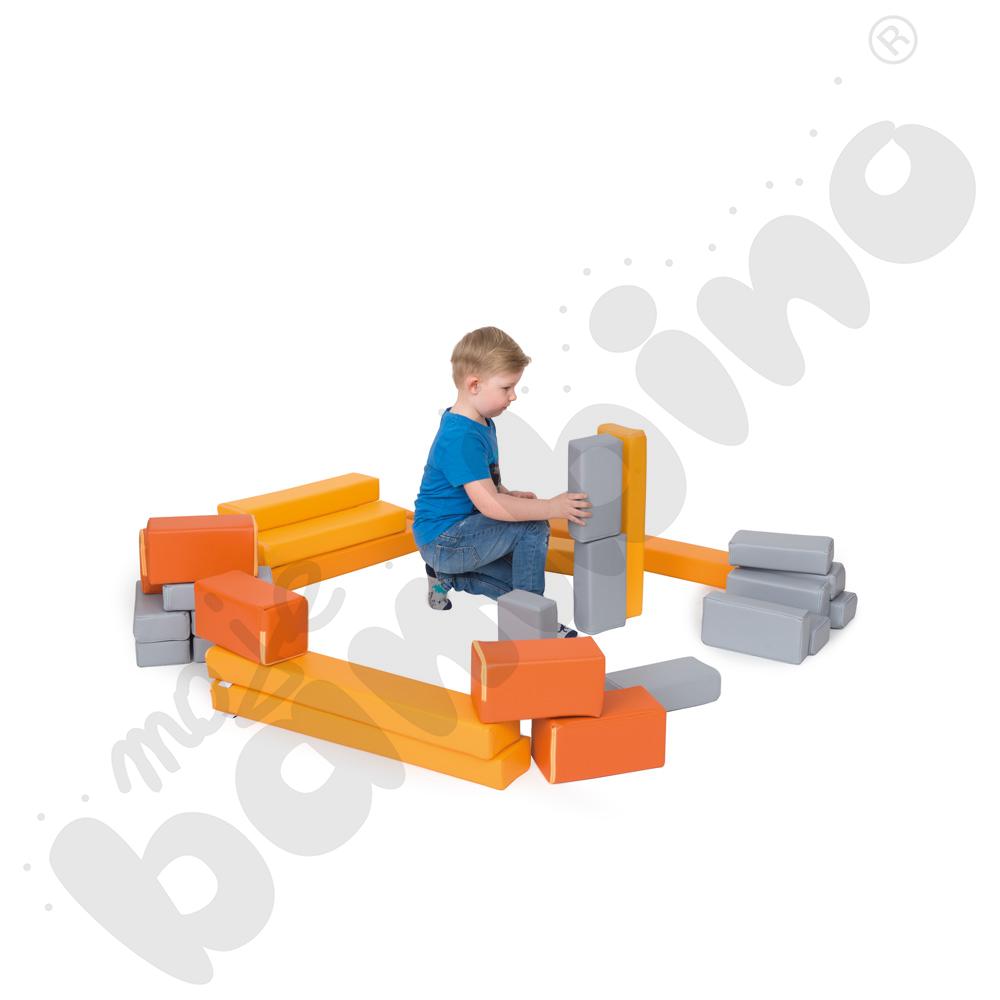 Super cegły - zestaw 30 klocków piankowych