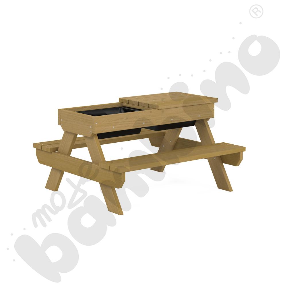 Ławkostół Terra z pojemnikami