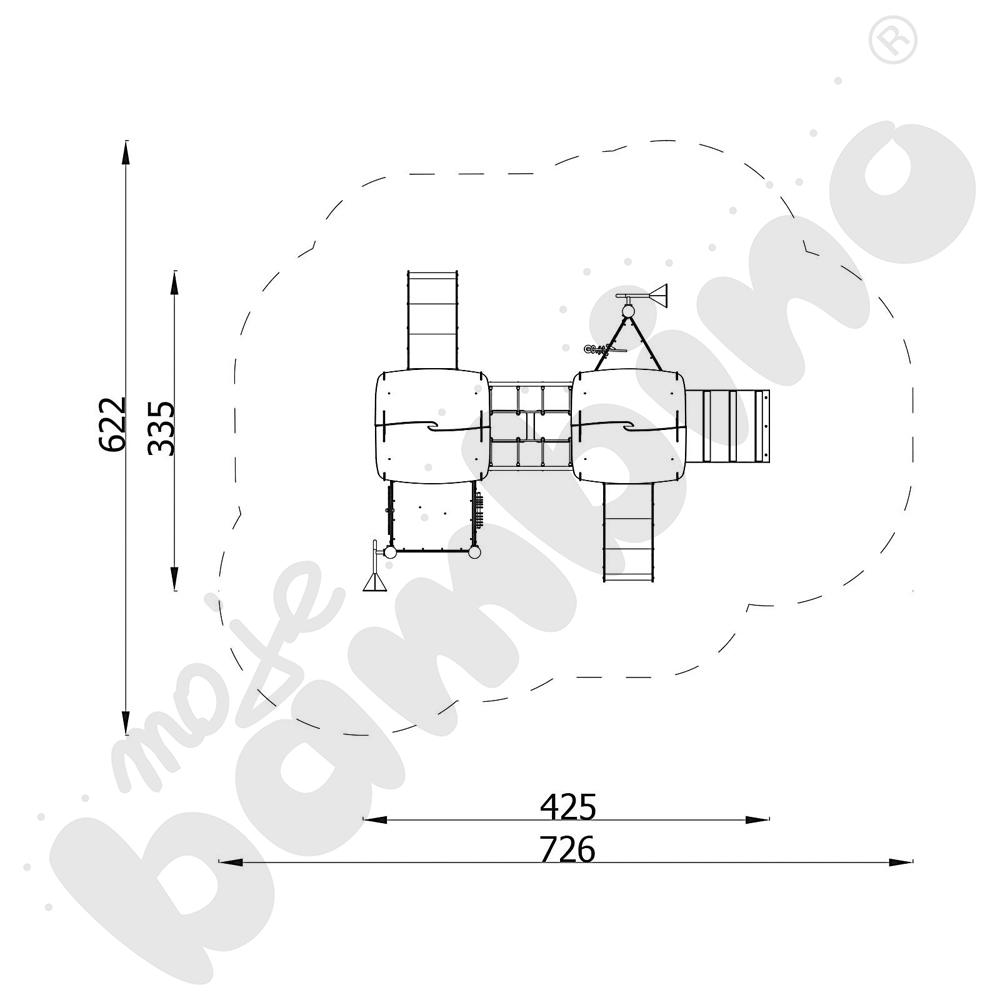 Orbis - zestaw 11652, metalowe słupy