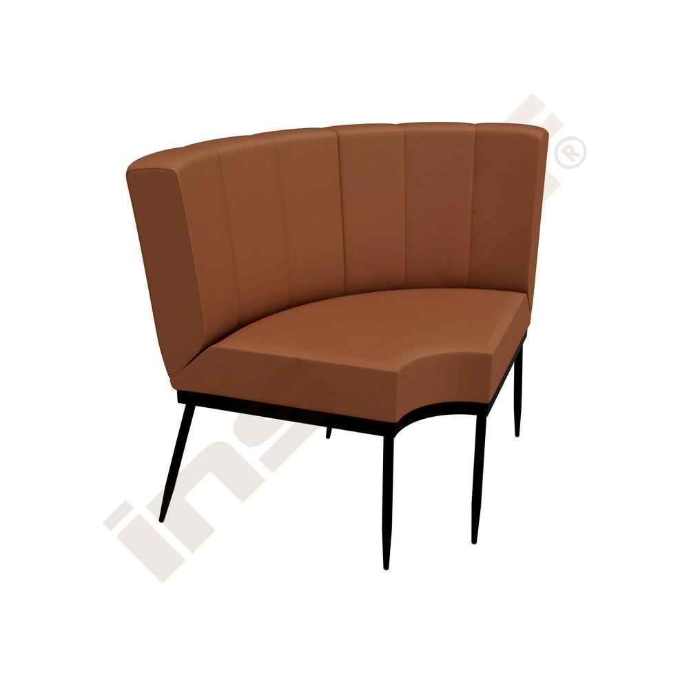 Xena Ecksofa, Bezug RU54, terracottabraun