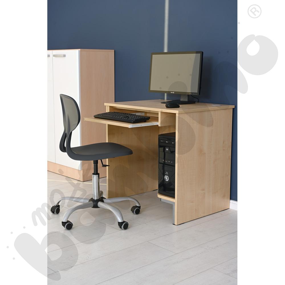 Stolik komputerowy STANDARD  z półką na komputer i szufladą na klawiaturę - klon 375