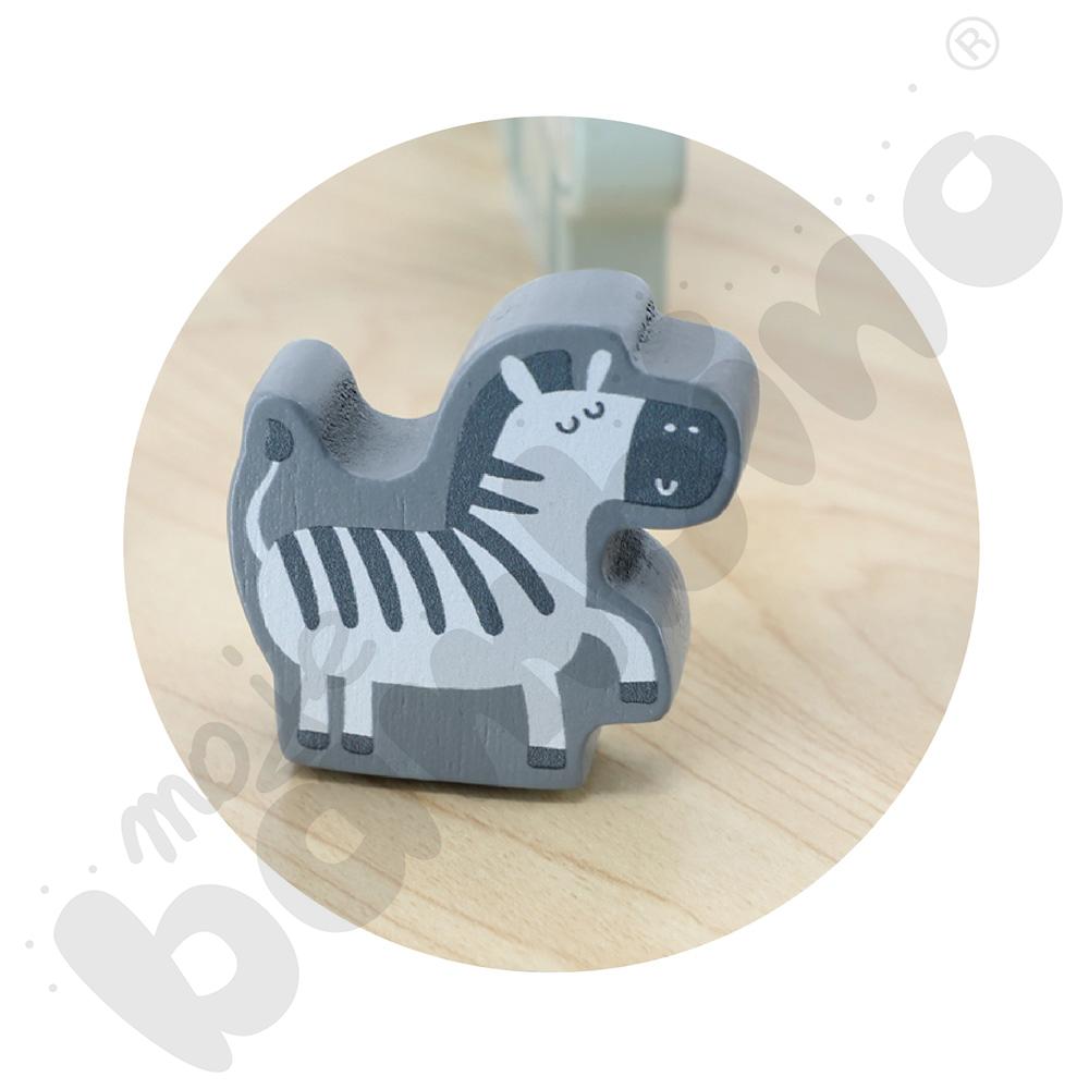 Drewniany stolik edukacyjny - przeplatanka