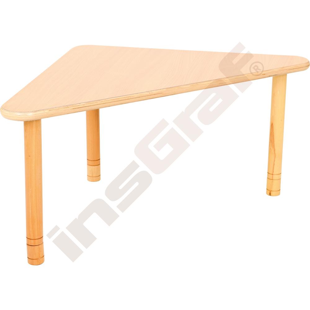 Školský trojuholníkový stôl Flexi, výška 64-76 cm - k stoličkám 38-46 cm (veľ. 4-6) – buk