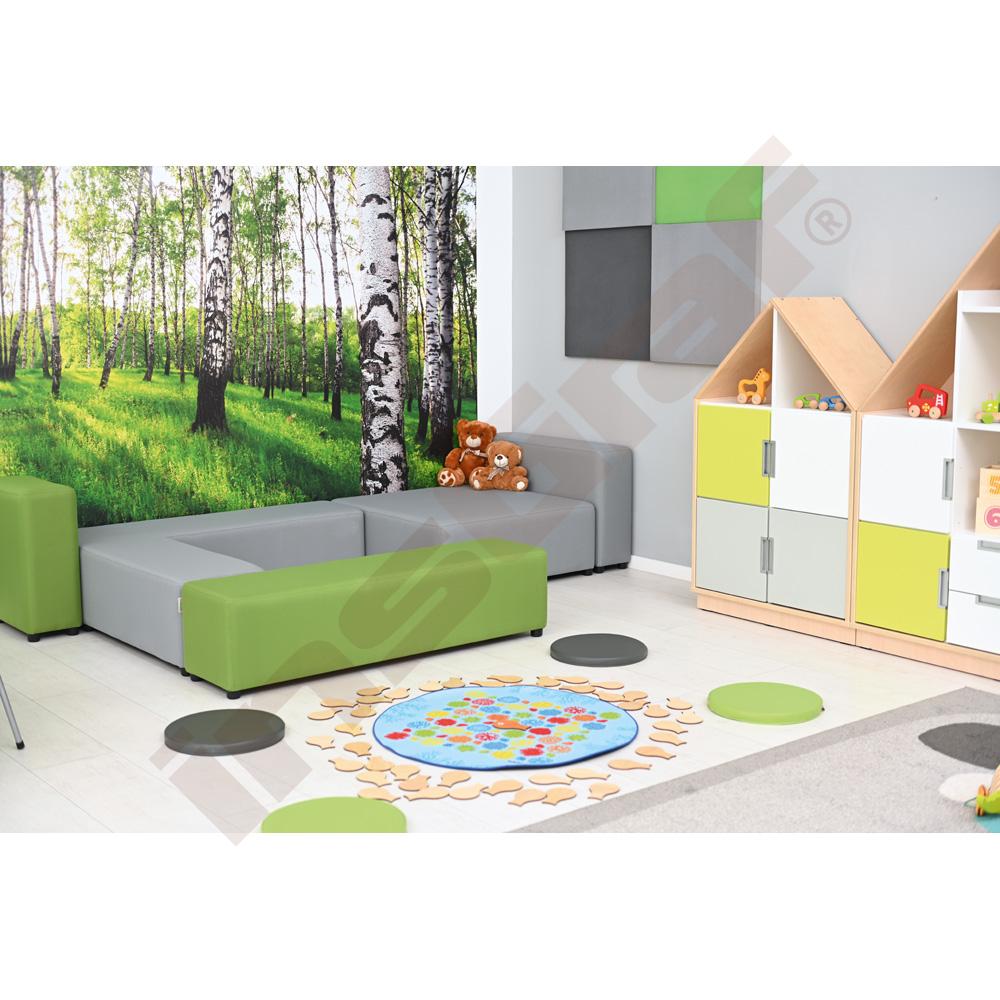 Quadro - skříňka-domeček se 2 policemi, světlý javor