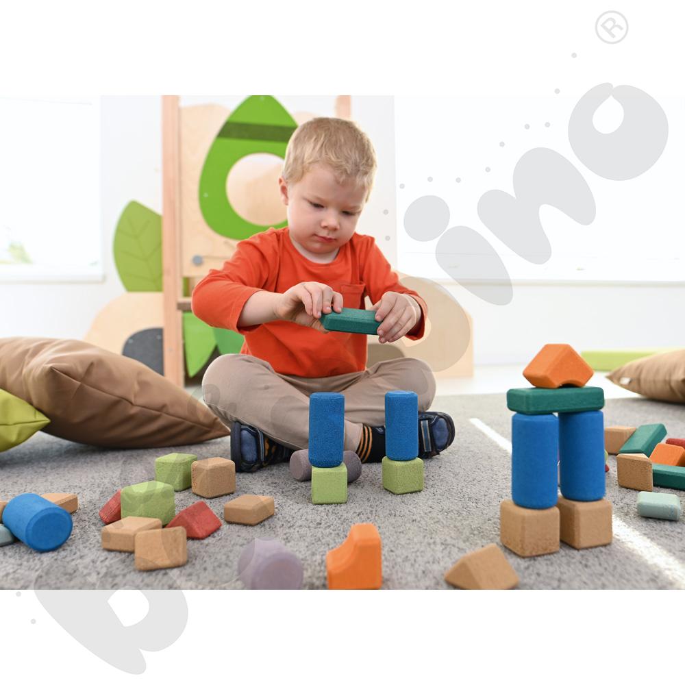 Klocki korkowe, 60 elem.