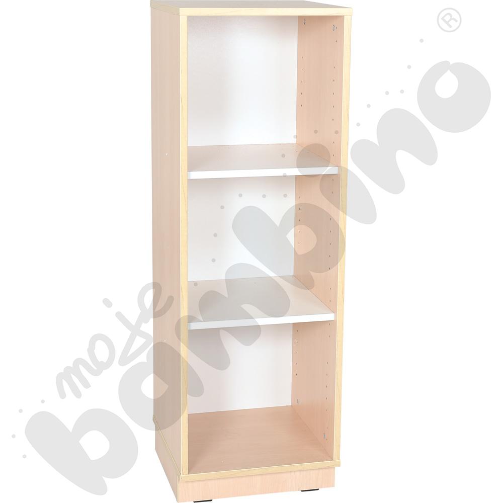 Quadro – szafka słupek L z 2 półkami, klon jasny