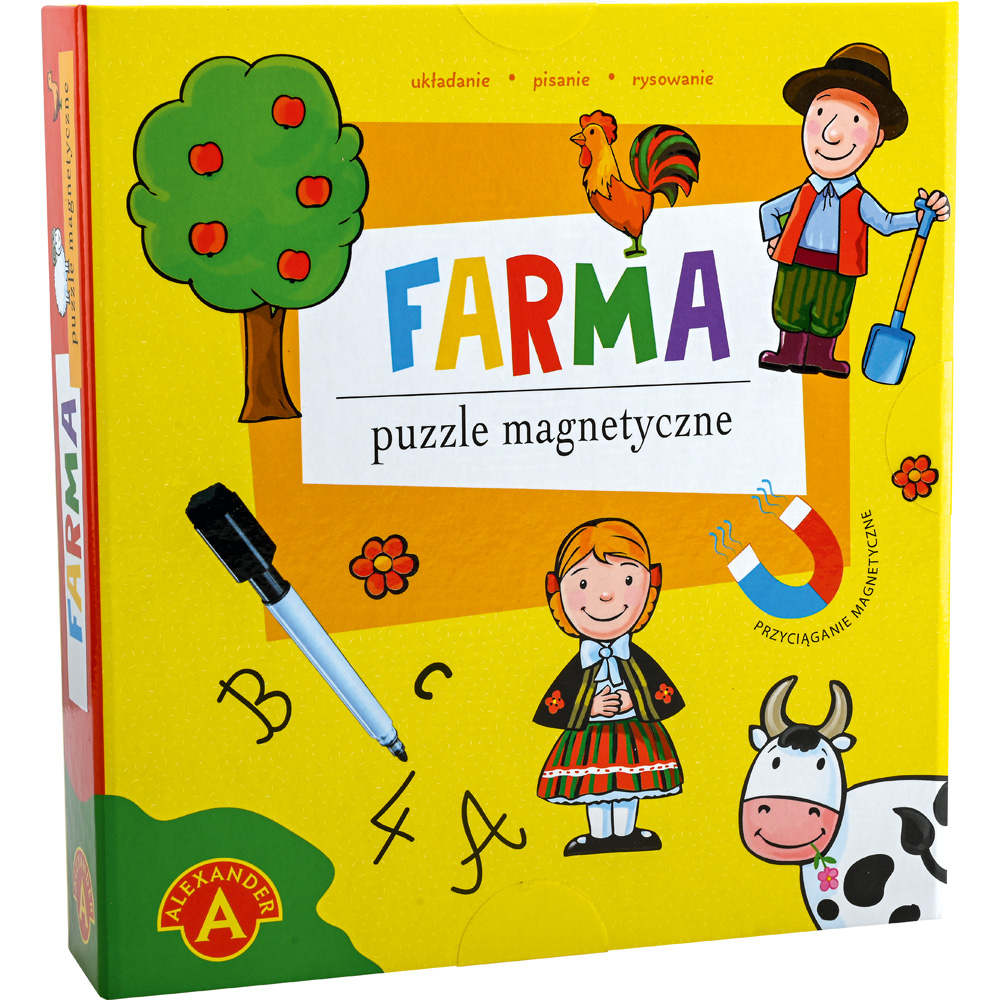 Magnetické puzzle - farma, 34 dielov