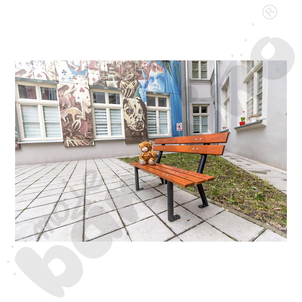 Ławka dziecięca Gapcio, mahoń