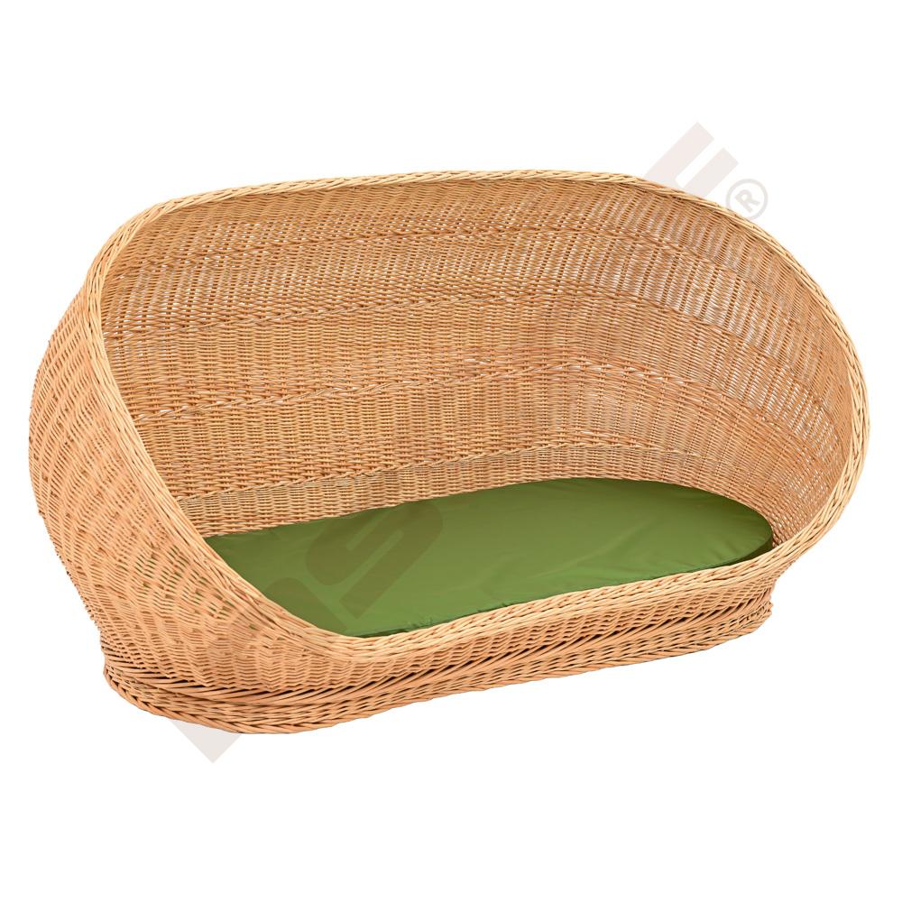 Cosy Rattansofa, mit Kissen