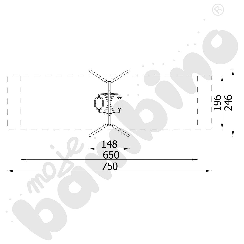 Action4Kids Lime - huśtawka z zawiesiem Rodzic-dziecko