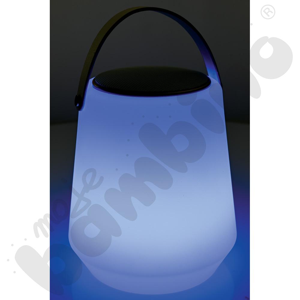 Lampa LED z głośnikiem przenośna 