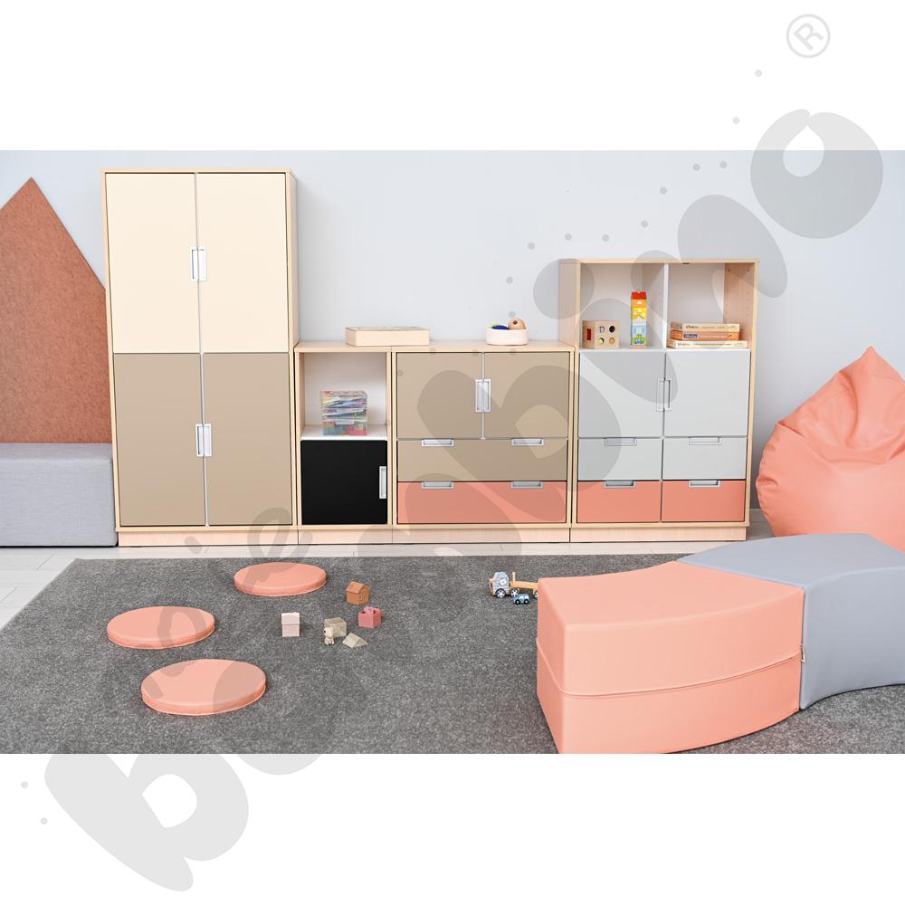 Quadro - szafka M na 2 szerokie szuflady, klon jasny