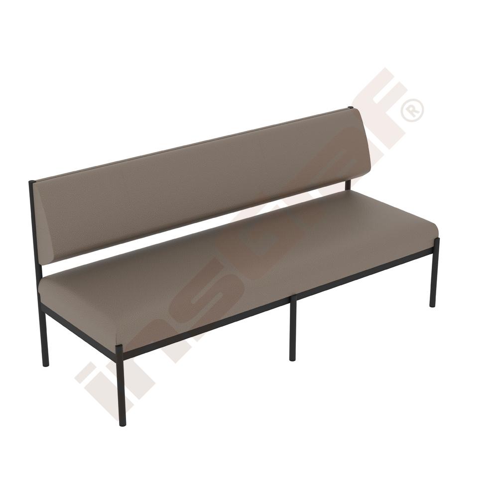 
Nexa Sofa 3er, Gestell schwarz, Bezug BD07
