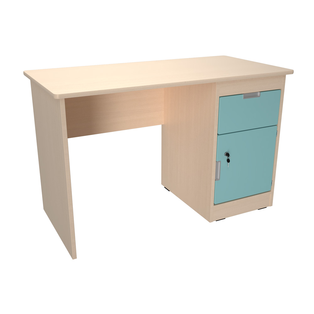 Quadro - písací stôl so skrinkou a zásuvkou