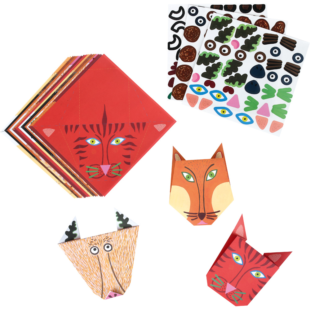 Origami sada s nálepkami - zvieratká