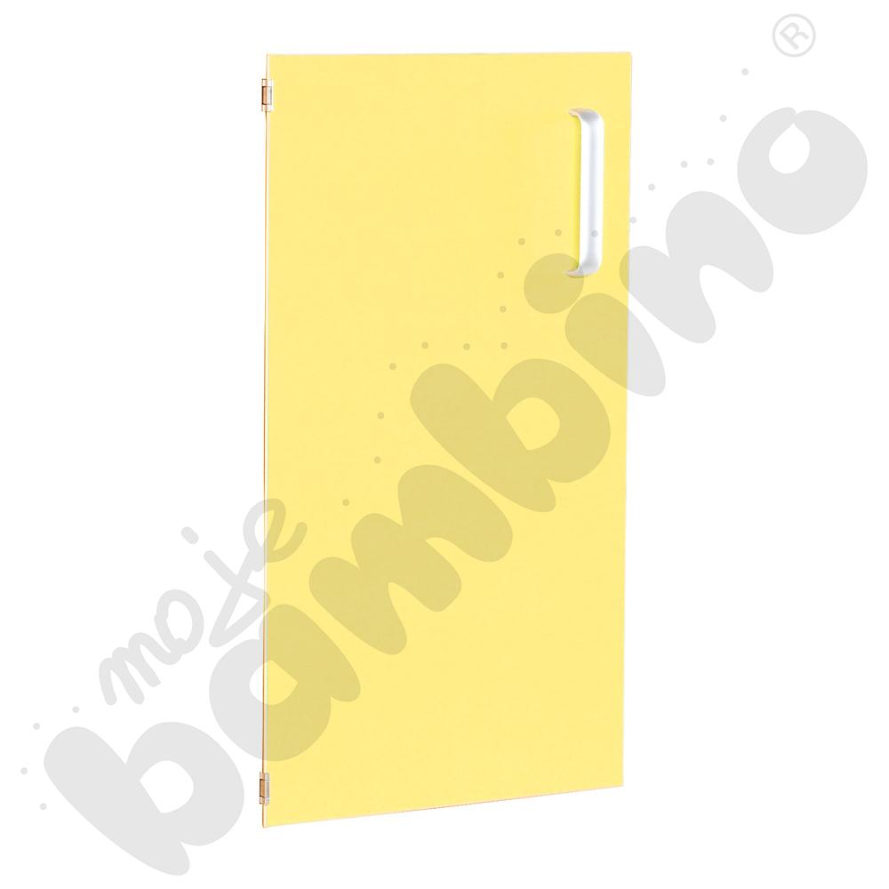 Drzwiczki do szafki słupek i szafki z przegrodą D lewe - żółte