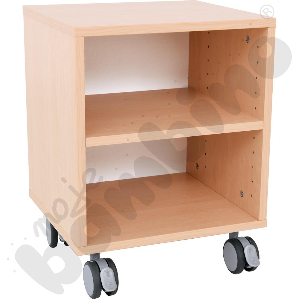 Regał Grande mobilny wąski - klon jasny 