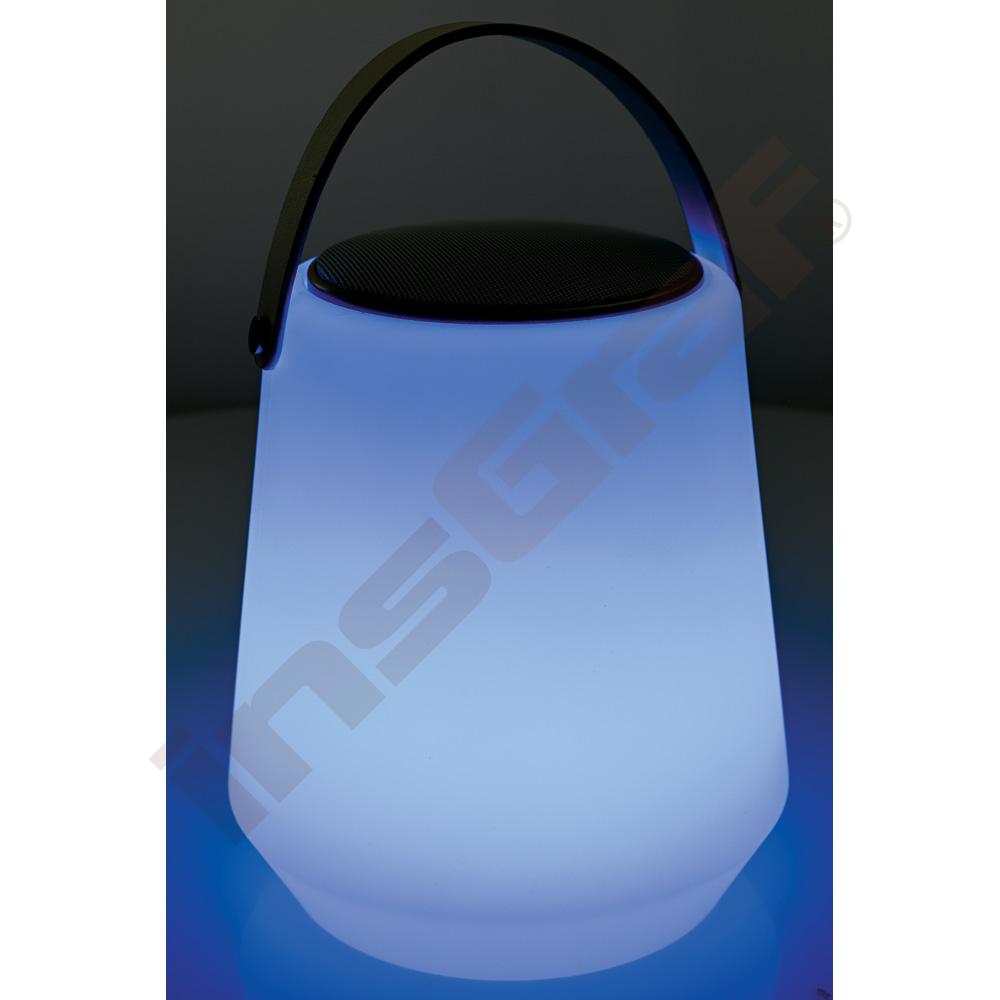 Přenosná LED lampička s reproduktorem