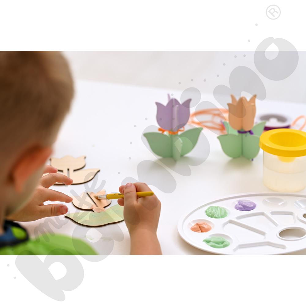 Drewniane tulipany, 12 szt.