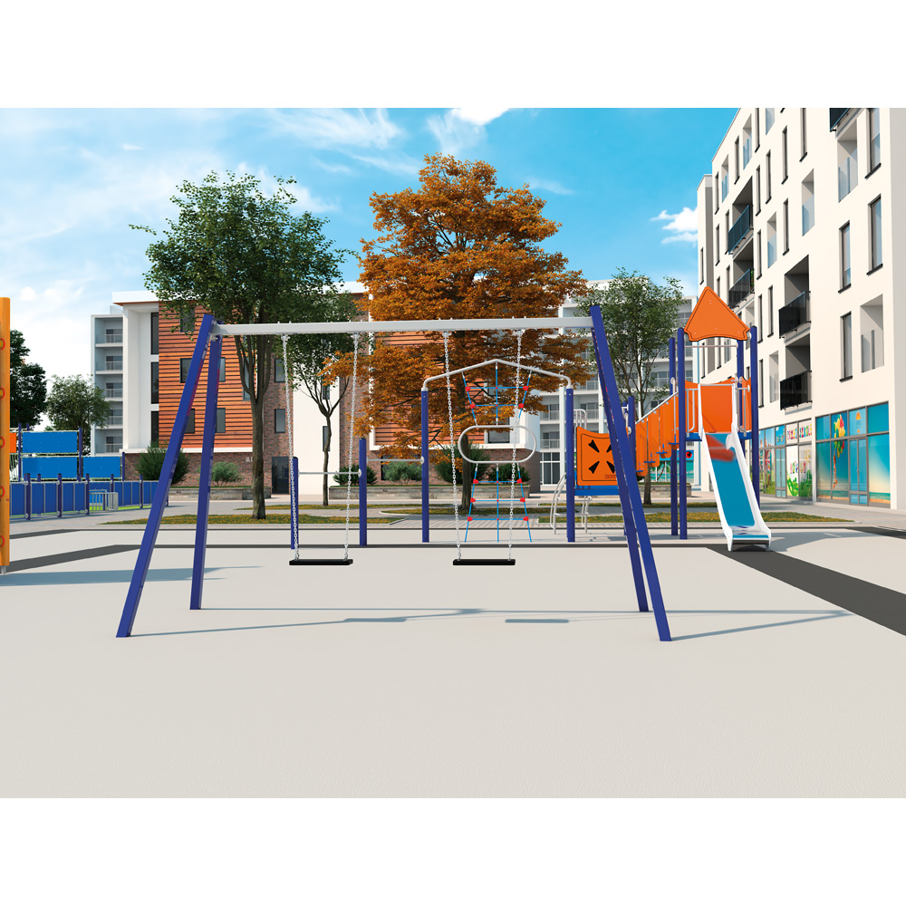 Quadro - konštrukcia pre 2-osobovú hojdačku, kovová