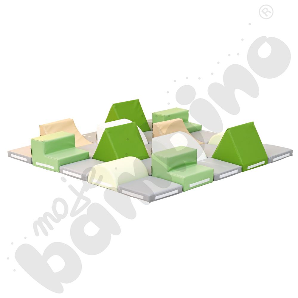 Zestaw piankowy MIĘKKIE PRZESZKODY, 6 kształtów, 25 elem - MED