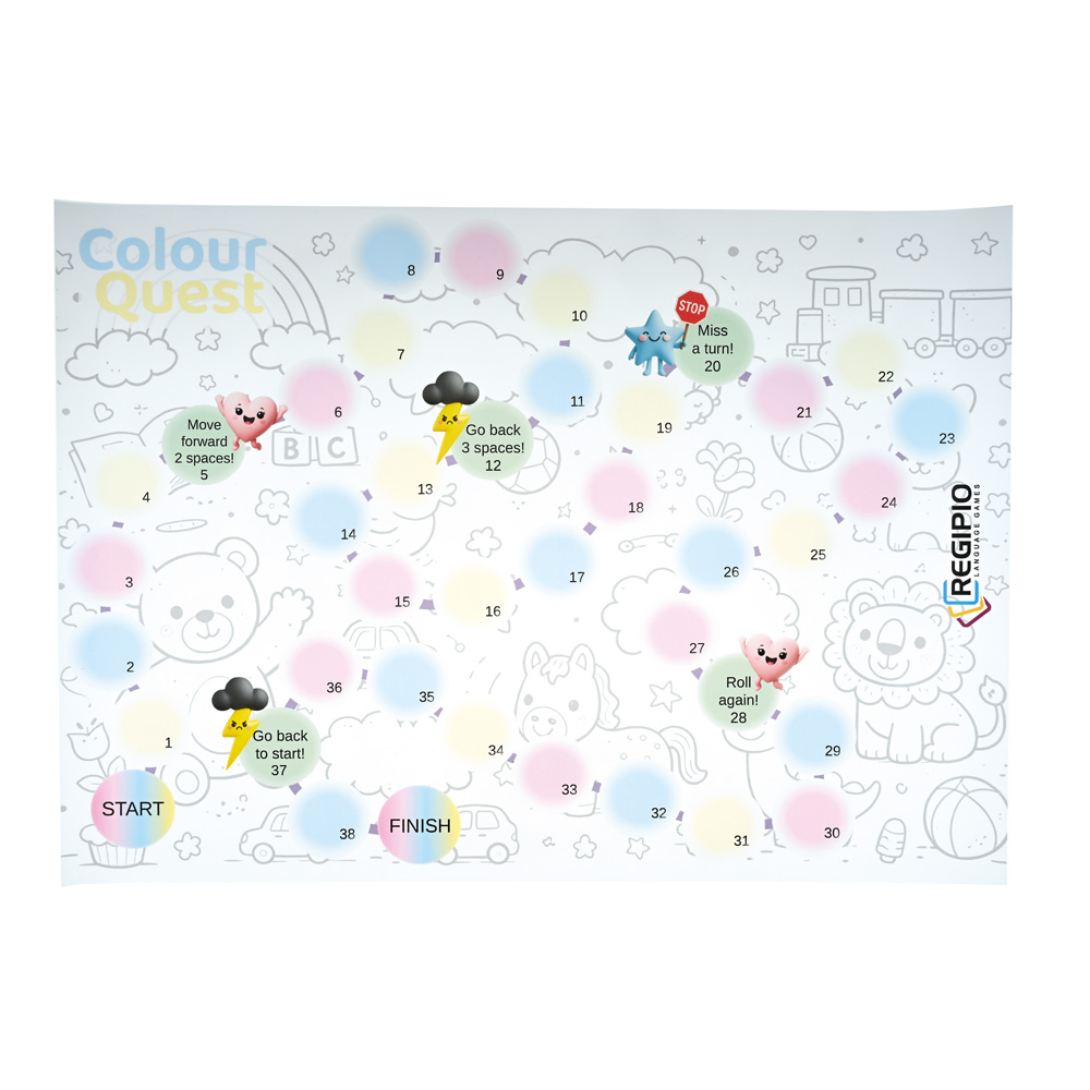 Colour Quest - plansza Fun Path do nauki języka angielskiego