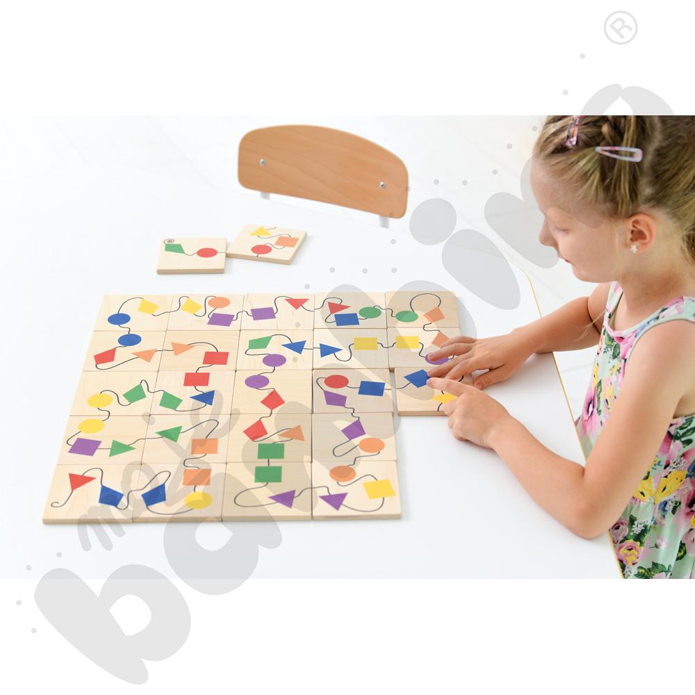 Połącz kształty lub kolory - układanka