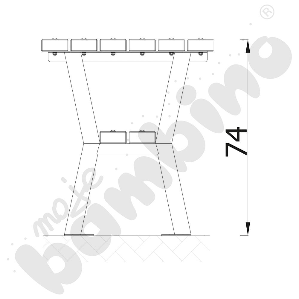 Stół Gladiator, mahoń