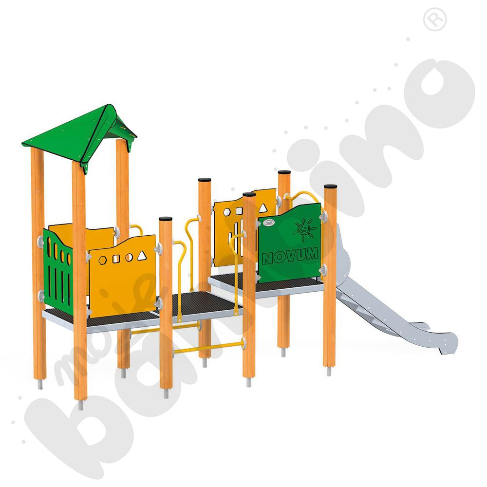 Orbis - wieża 3, drewniane słupy