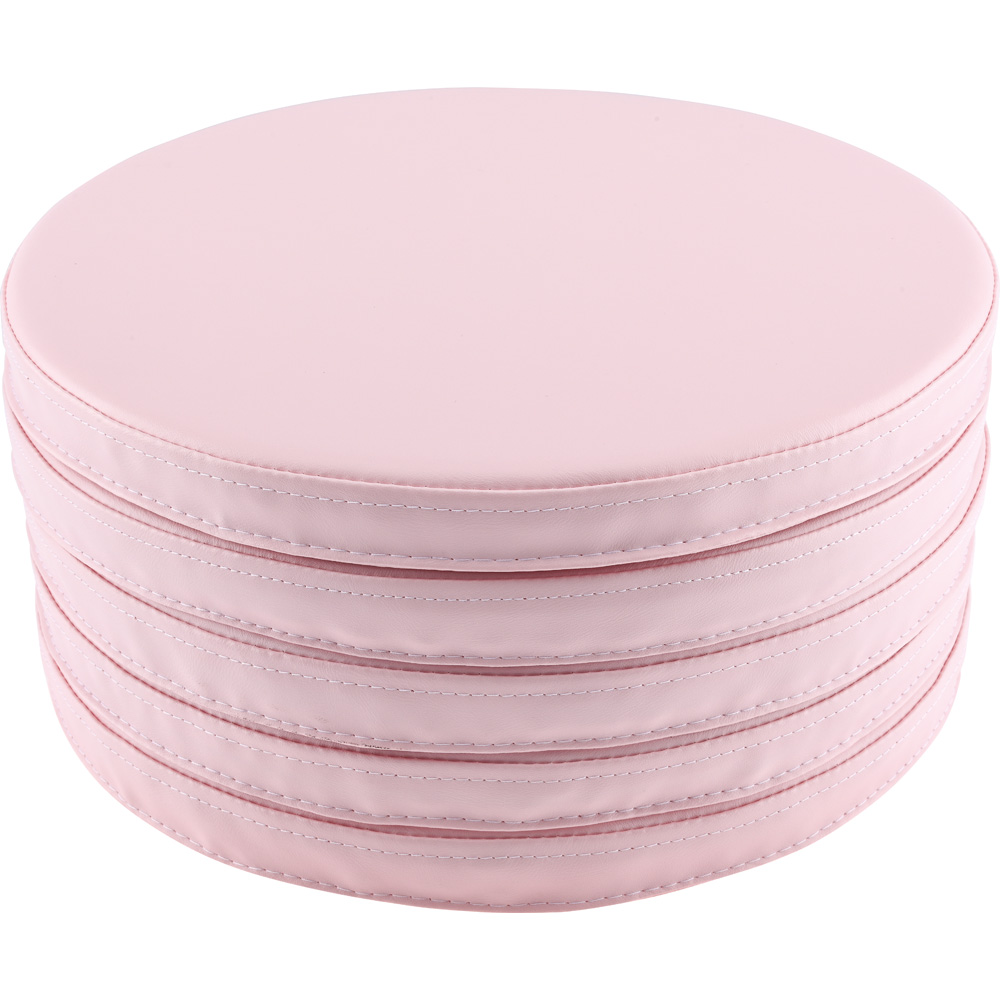
Bodenkissen, rund, 5er-Set, pastellrosa
