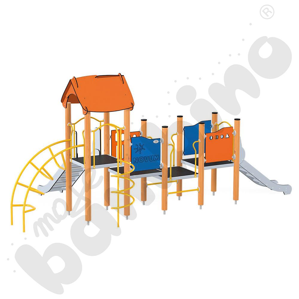 Orbis - wieża 12, drewniane słupy