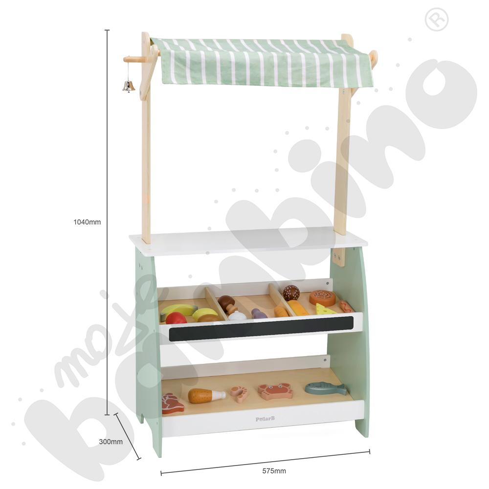 Stragan z artykułami spożywczymi