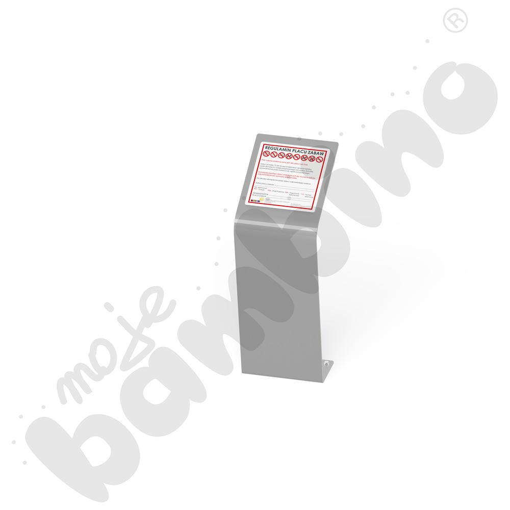 Tablica Regulamin gięta