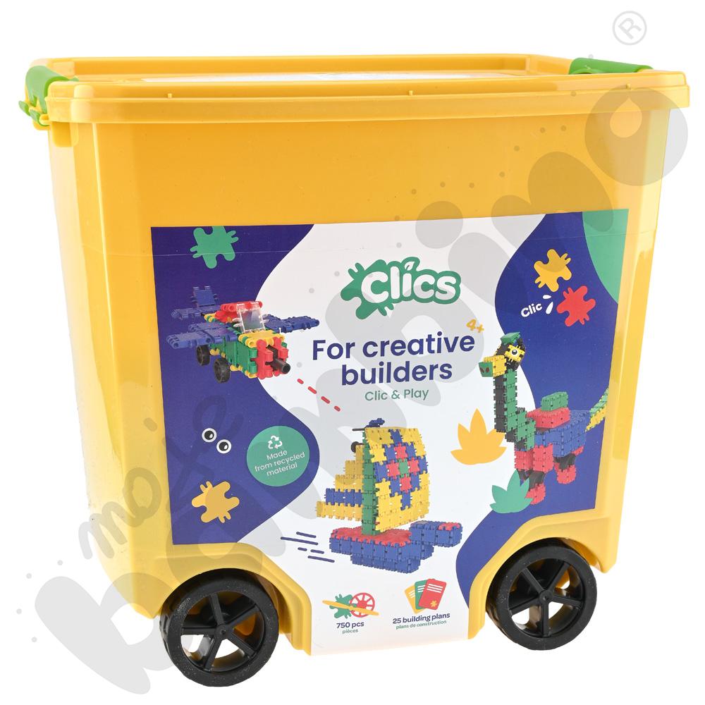 Klocki konstrukcyjne Clics Rollerbox 25w1